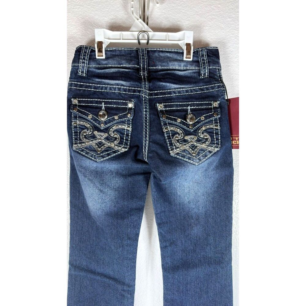 Red Ranch Girls' Bootcut Jeans Children's Western Wear Size 7 NWT